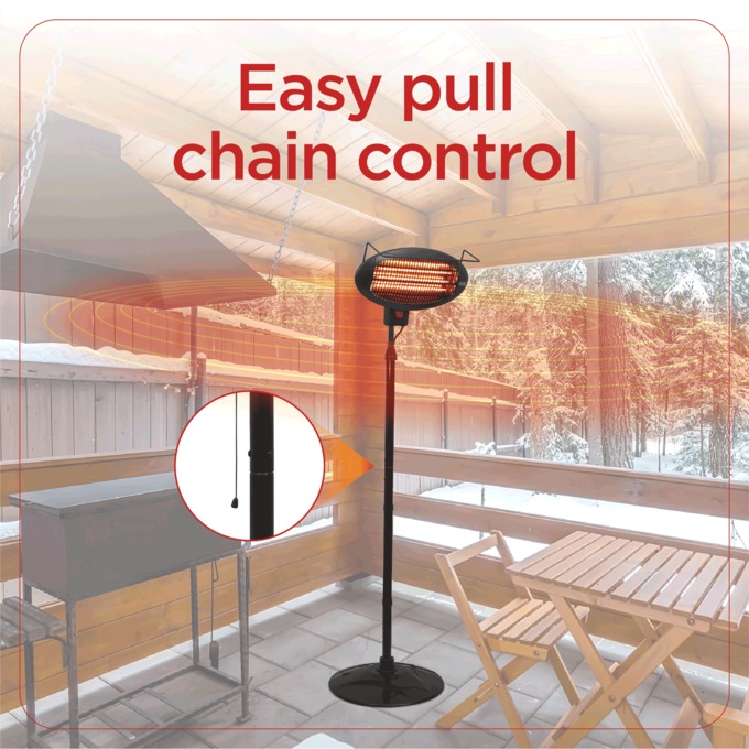 BLACK+DECKER Outdoor Garage/Patio Electric Heater, , large