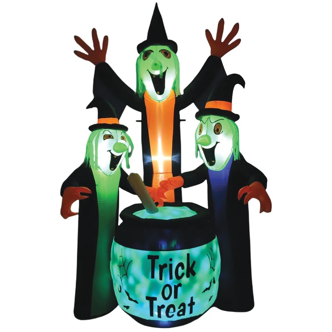 Three Witches Lit Inflatable, , large