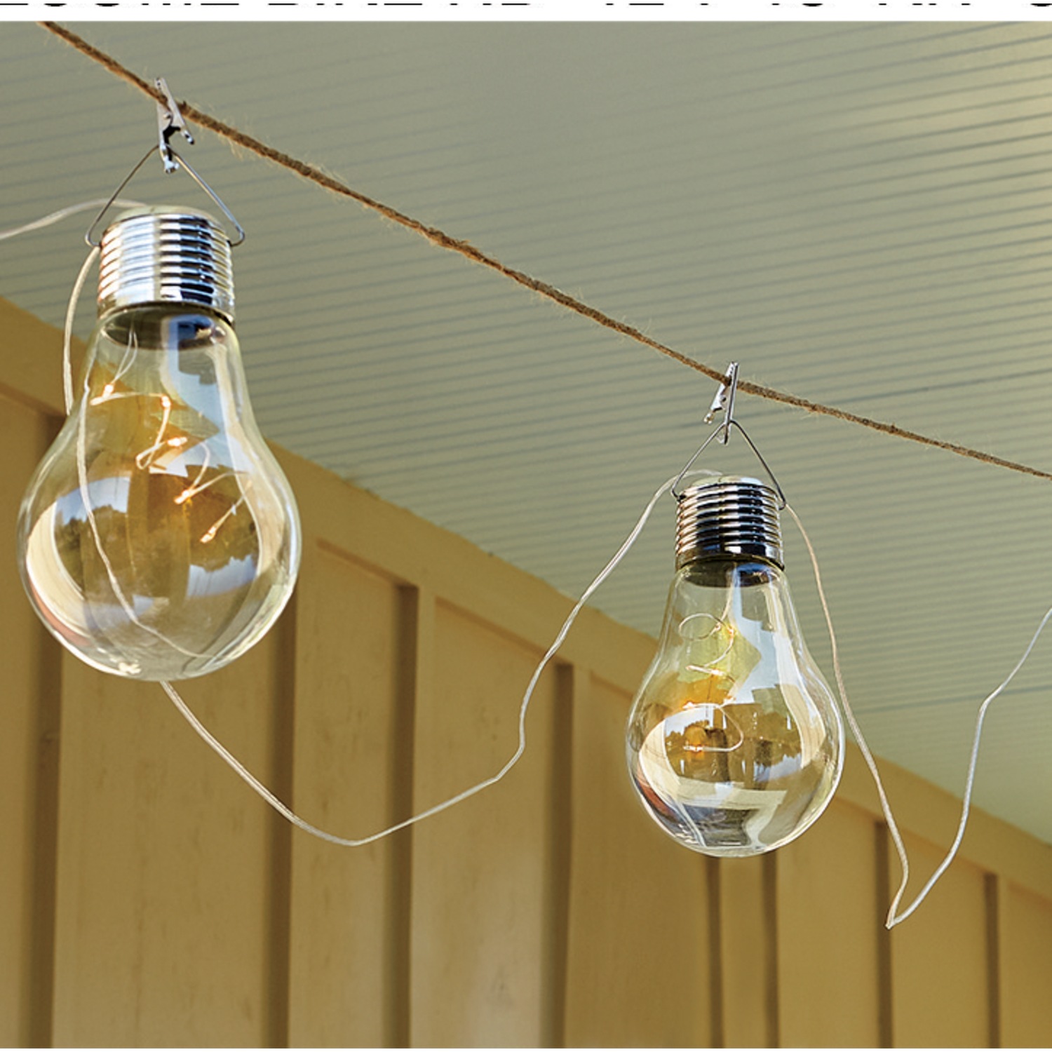 Solar Light Bulb Patio Light String Seventh Avenue