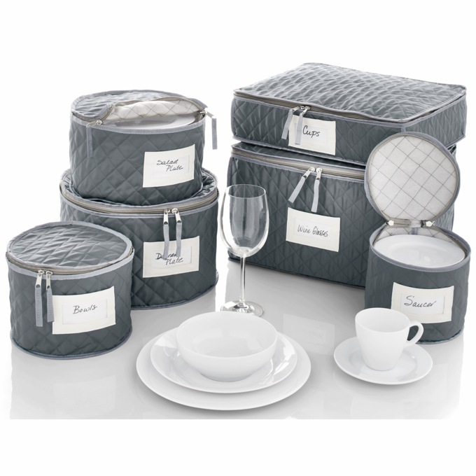 6-Piece Dinnerware Storage Set, , large