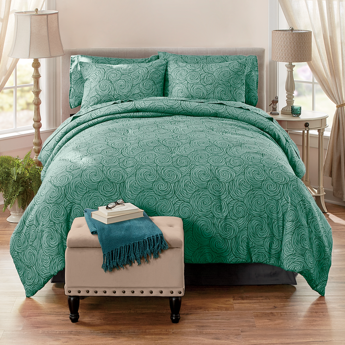 Color Connection Circles Comforter Set, , large