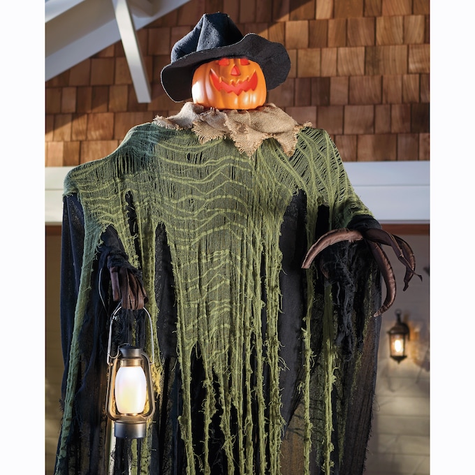 Animated Giant Haunting Harry Scarecrow, , large