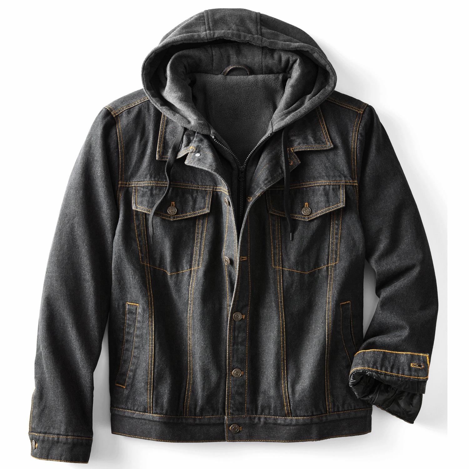 Men's Denim Jacket with Hood | Seventh Avenue
