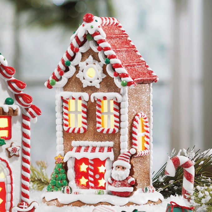 Light Up Gingerbread House, , large