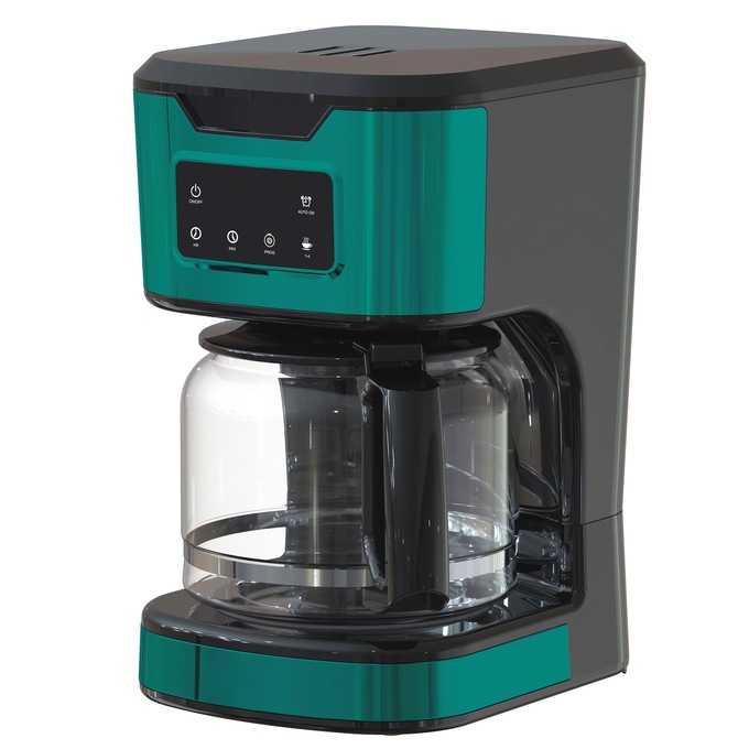 12-Cup Digital Coffee Maker, Jade, large
