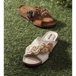 MUK LUKS Penelope Cross Strap Slide, , large
