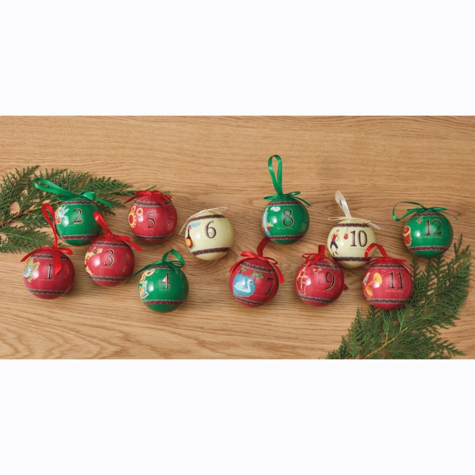 12 Days of Christmas Ornament Set, , large