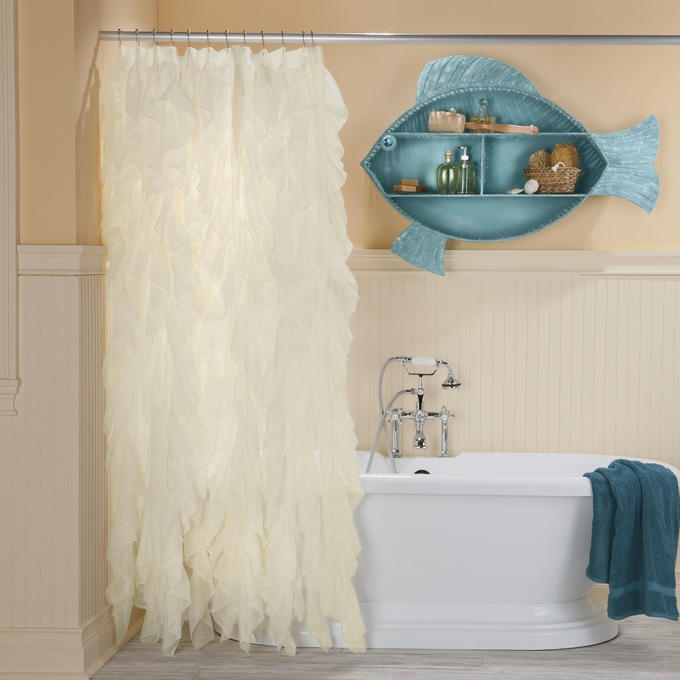 Cascade Shower Curtain, , large