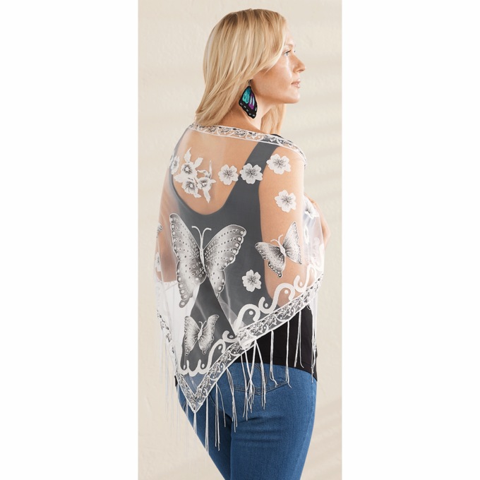 Butterfly Shawl, , large
