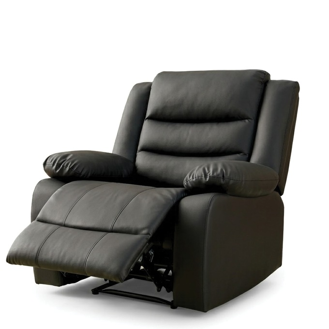 Overstuffed Recliner with Massage, , large