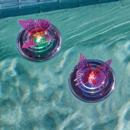 Set of 2 Solar Floating Lights, , large