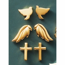 Faith Post 3-Pair Earring Set, , large