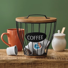 Coffee Cup Basket with Lid, , large
