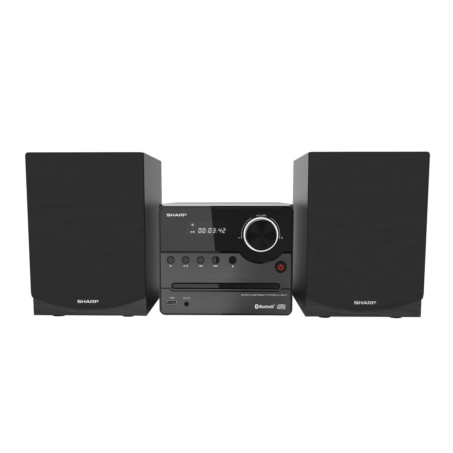 Sharp Micro Stereo System with CD/MP3/FM/Bluetooth | Seventh Avenue