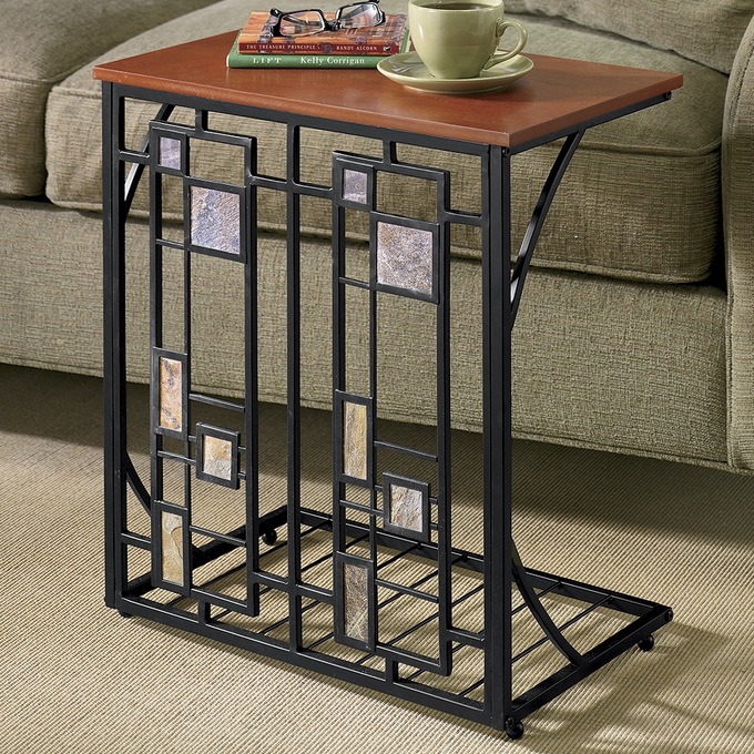 Slate Double Sofa Table Seventh Avenue