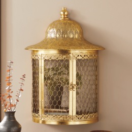 Metal Moroccan Wall Cabinet, , large