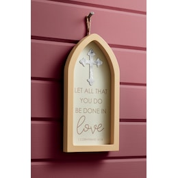 Done in Love Cross Wall Hanging, , large