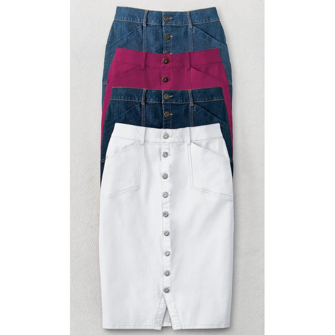 So Chic Denim Skirt, , large