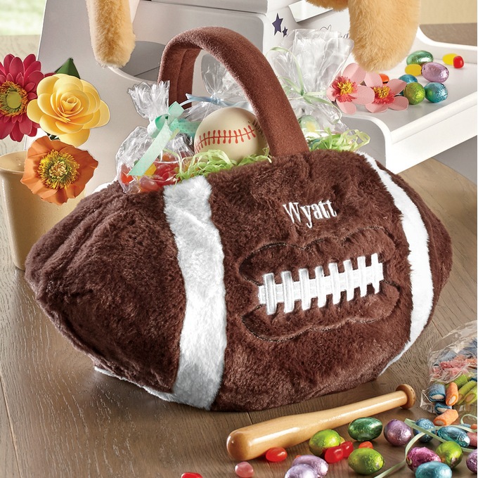 Personalized Football Easter Basket Seventh Avenue
