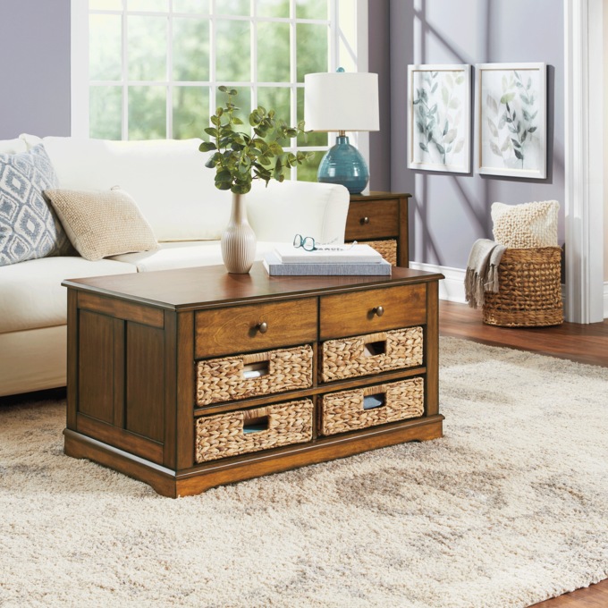 Magazine Basket Coffee Table, , large