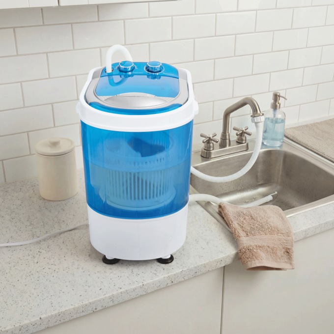 Portable Washing Machine & Spin Dryer, Blue, large