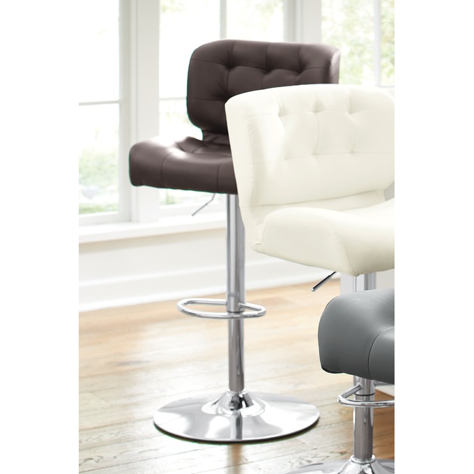 Bridger Adjustable Swivel Bar Stool, Chocolate, large