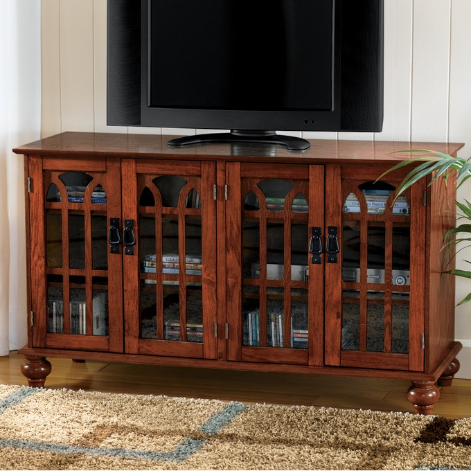 Arched Mission TV Stand, , large