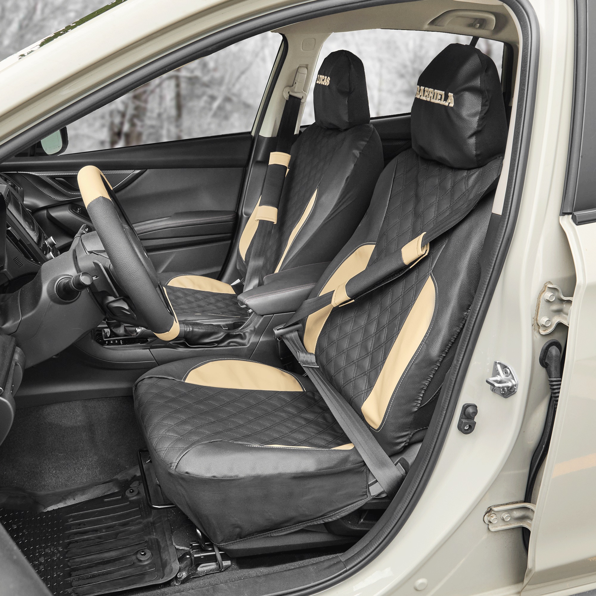 Personalized 14-Piece Car Seat Cover Sets, , large