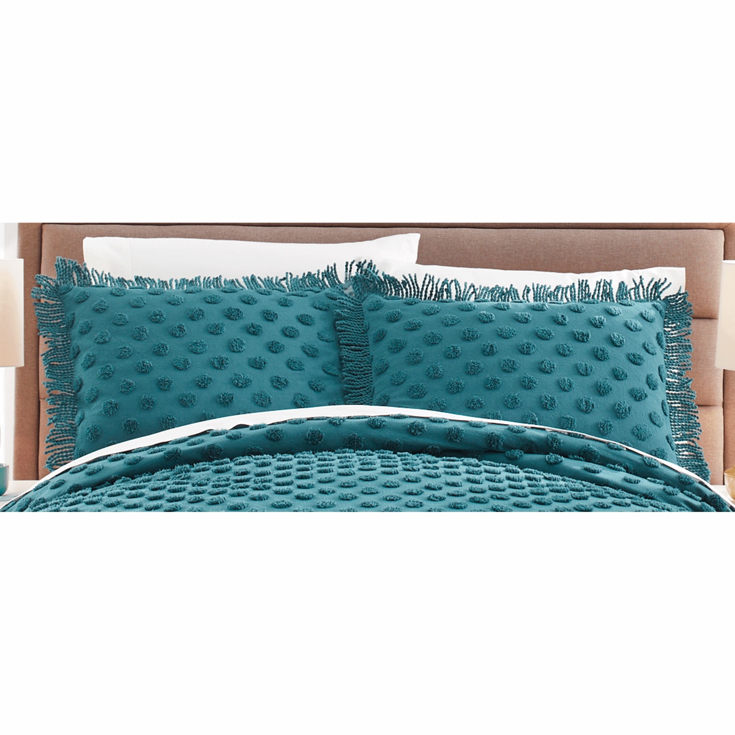 Color Connection Autumn Chenille Dot Bedspread and Sham Seventh Avenue