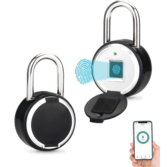 Smart Fingerprint Padlock, , large