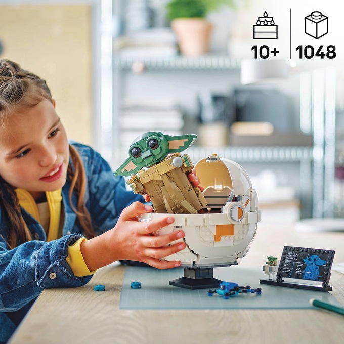 LEGO Star Wars Grogu with Hover Pram, , large