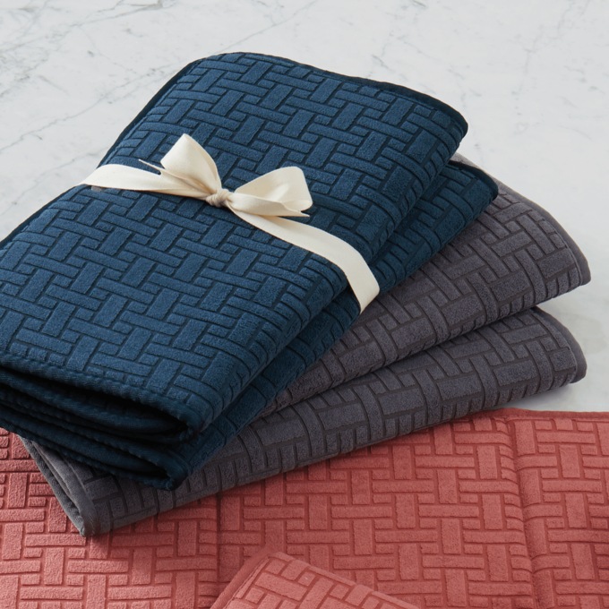 Set of 2 Kitchen Drying Mat, Charcoal, large