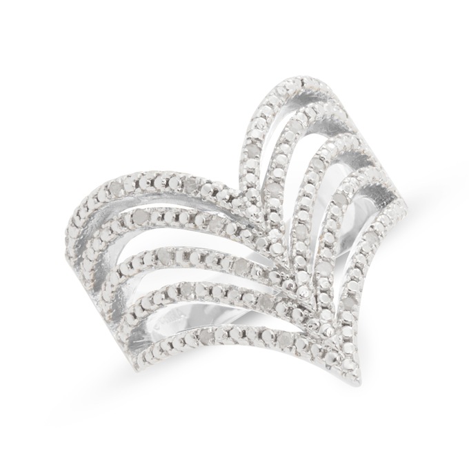 Diamond V Ring, , large
