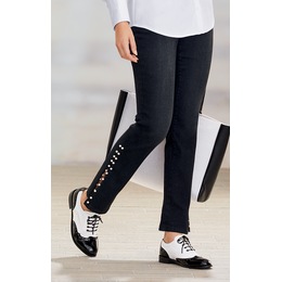 Pearl-Embellished Jean, , large