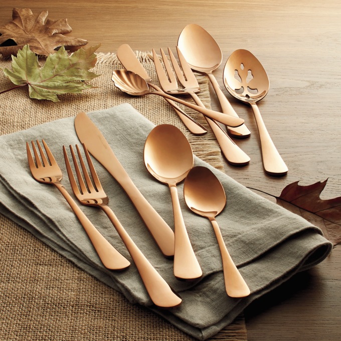 45-Piece Copper Flatware Set, , large