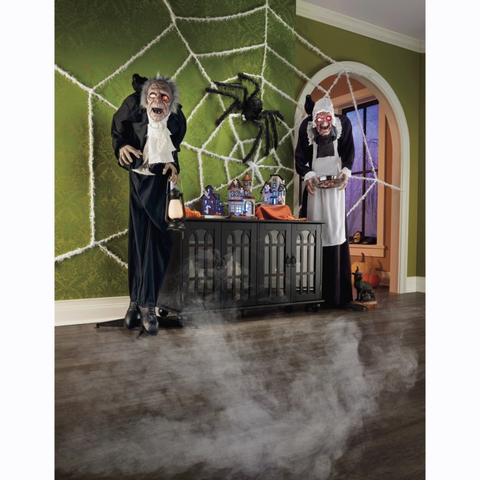 Archer the Butler or Agnes the Maid Life-Size Spooky Halloween Statue, , large