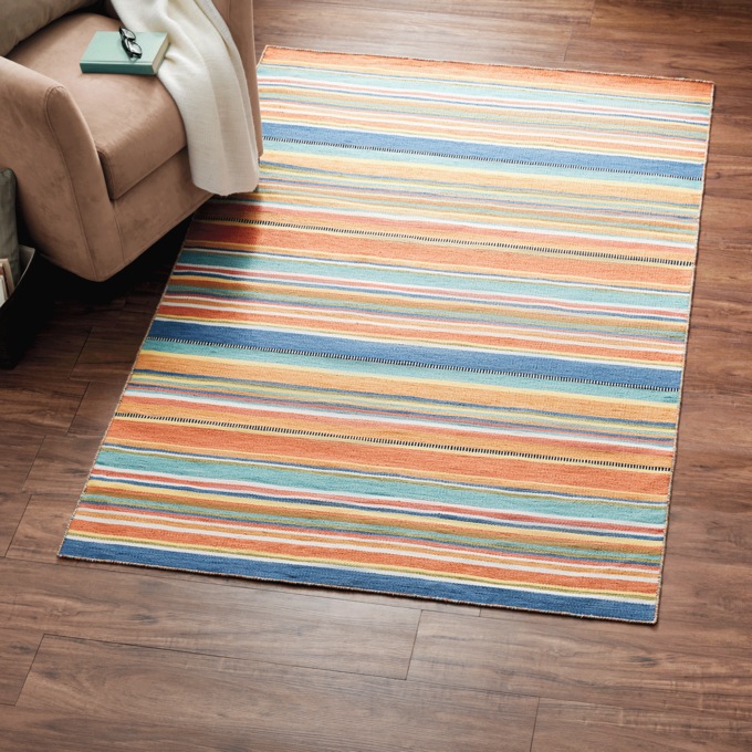 Sonoma Stripe Indoor/Outdoor Rug - 5' x 7' 6", , large