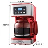 Ginny's 12-Cup Programmable Coffee Maker with Adjustable Brew Strength, , large