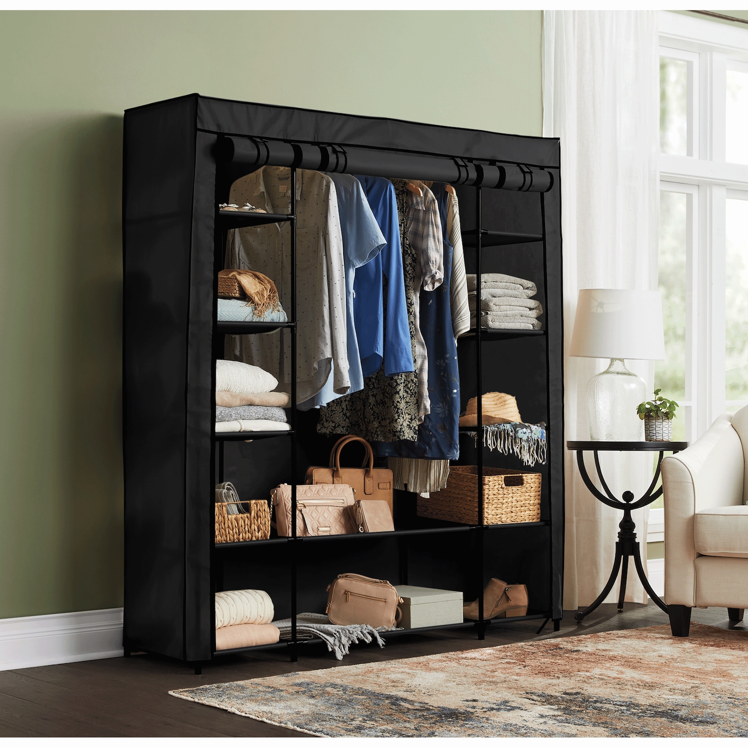 Storage Wardrobe with Lighting | Seventh Avenue
