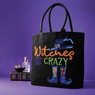 Witch Sequin Embroidered Tote, , large