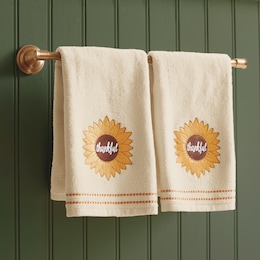 Thankful 2-Piece Hand Towel Set, , large