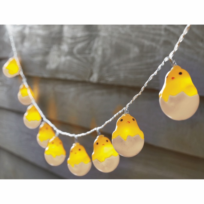 Solar Easter Chick String Lights, , large