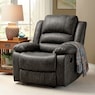 Overstuffed Recliner, Gray, large