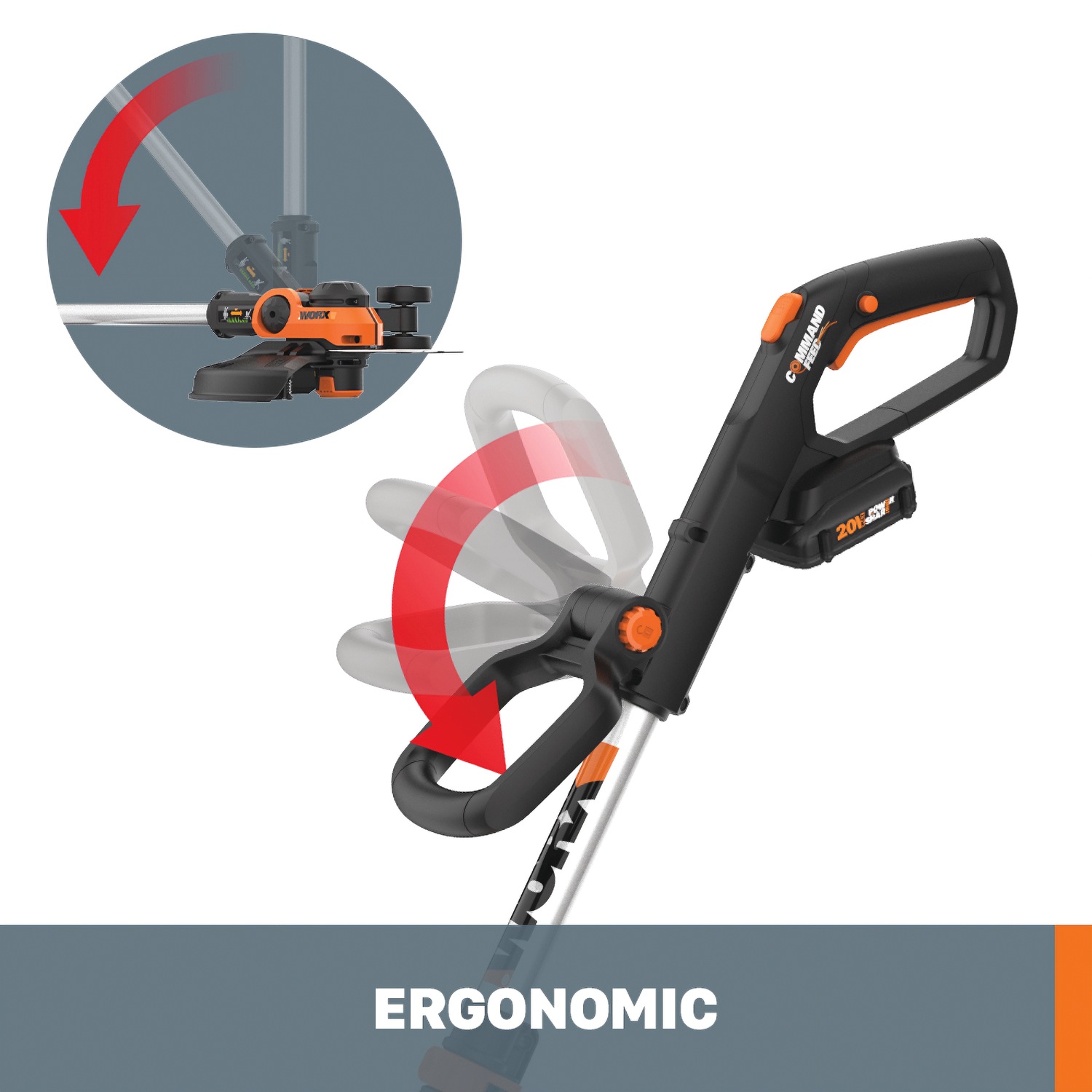 Worx 20V Power Share GT 3.0 12-Inch String Trimmer | Seventh Avenue