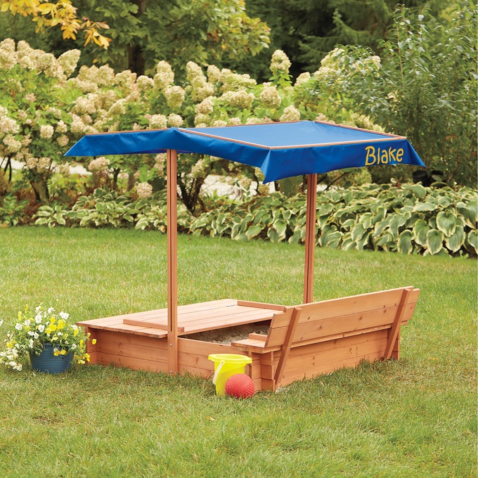 Convertible Sandbox with Sunshade, , large