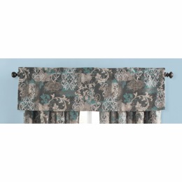 Jacquard Patchwork Scroll Valance, , large