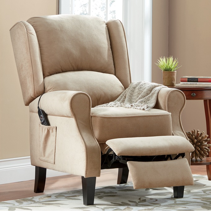 Massage Wingback Recliner, , large