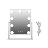LED Vanity Makeup Mirror with Adjustable Light Temperature Settings, White, large