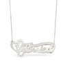 Name Necklace with Heart & Cross, , large