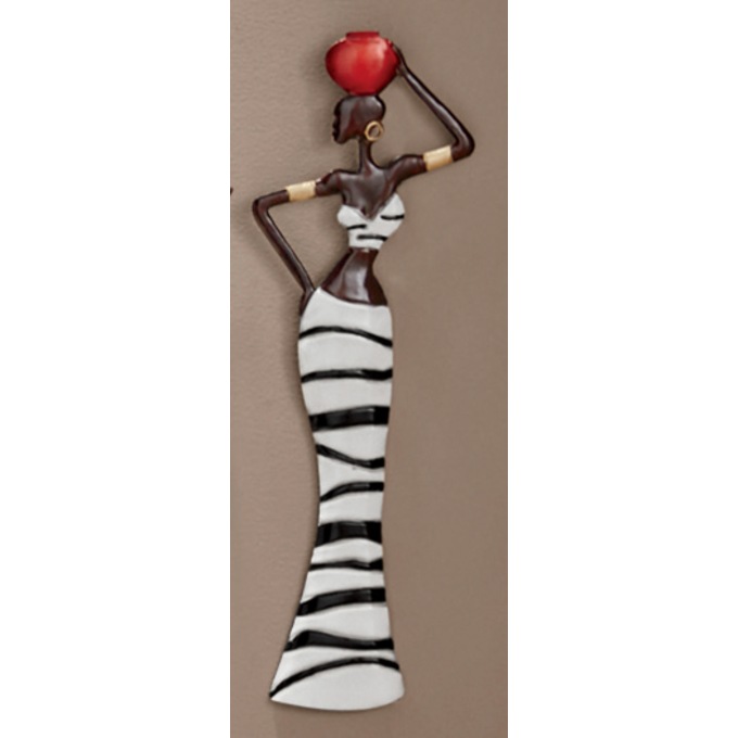 Metal African Lady Wall Art, , large